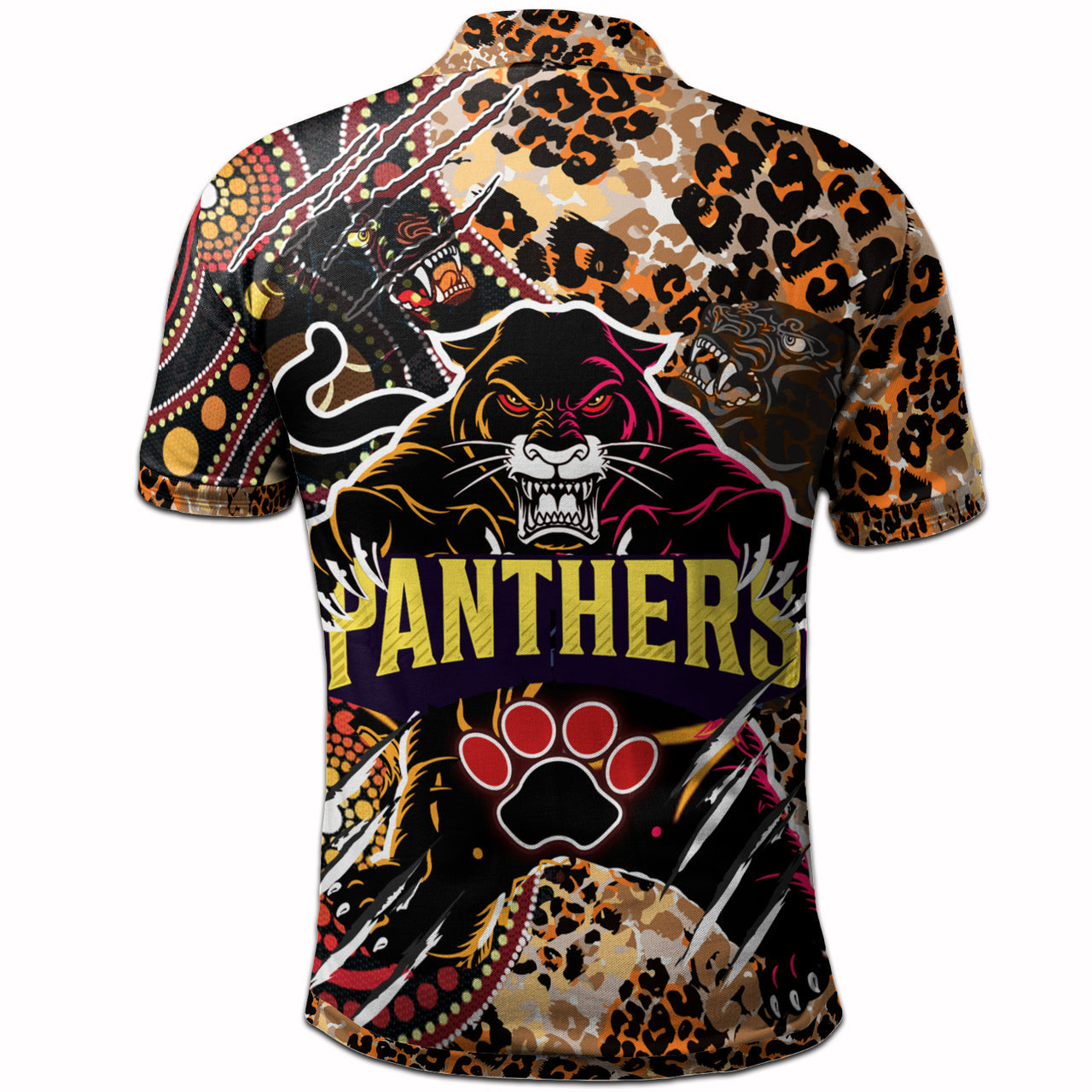 panthers-rugby-league-football-club-polo-shirt-the-indigenous-wild-black-panthers-scratch-style