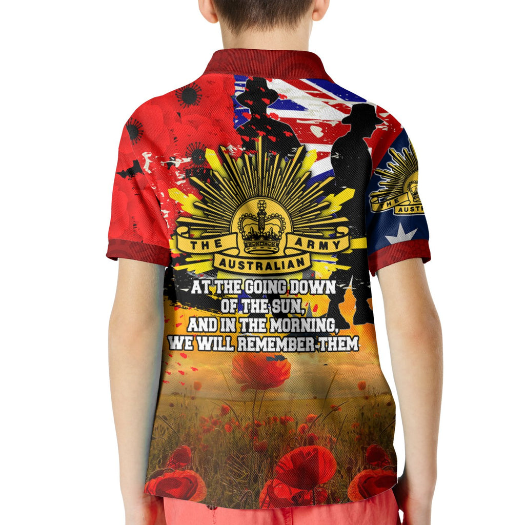 kid-polo-shirt-anzac-day-2021-world-war-ii-commemoration-1939-1945