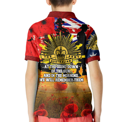 kid-polo-shirt-anzac-day-2021-world-war-ii-commemoration-1939-1945