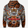 Western Suburbs Balmain Wests Tigers Rugby Aboriginal Hoodie - Custom Indigenous Super Wests Tigers Scratch Style RLT13