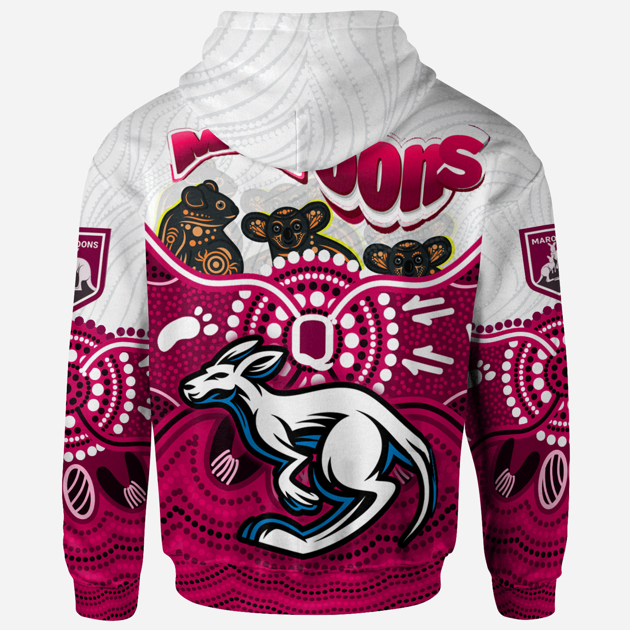 maroons-rugby-aboriginal-custom-hoodie-the-cane-toads-with-indigenous-koala