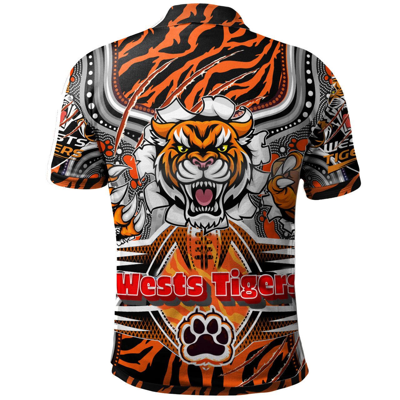 tigers-rugby-custom-aboriginal-polo-shirt-super-indigenous-tigers-scratch-style