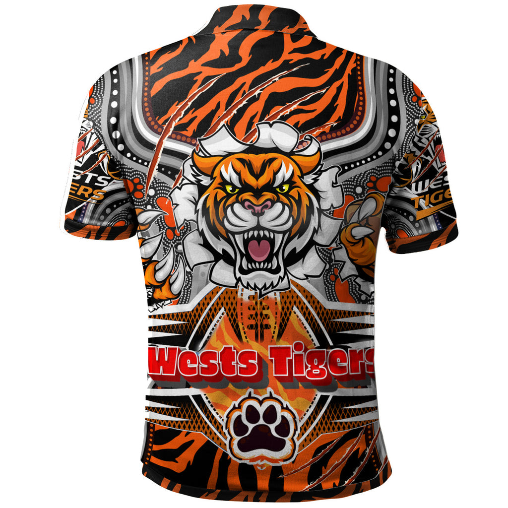 tigers-rugby-custom-aboriginal-polo-shirt-super-indigenous-tigers-scratch-style
