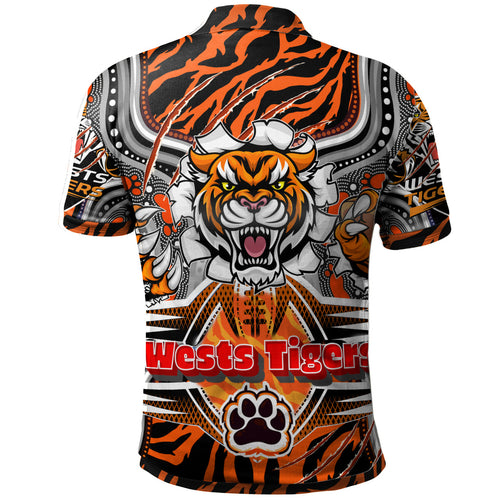 tigers-rugby-custom-aboriginal-polo-shirt-super-indigenous-tigers-scratch-style