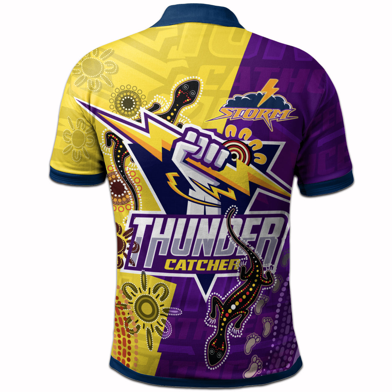 storm-aboriginal-rugby-custom-polo-shirt-the-indigenous-storm-thunder-catcher