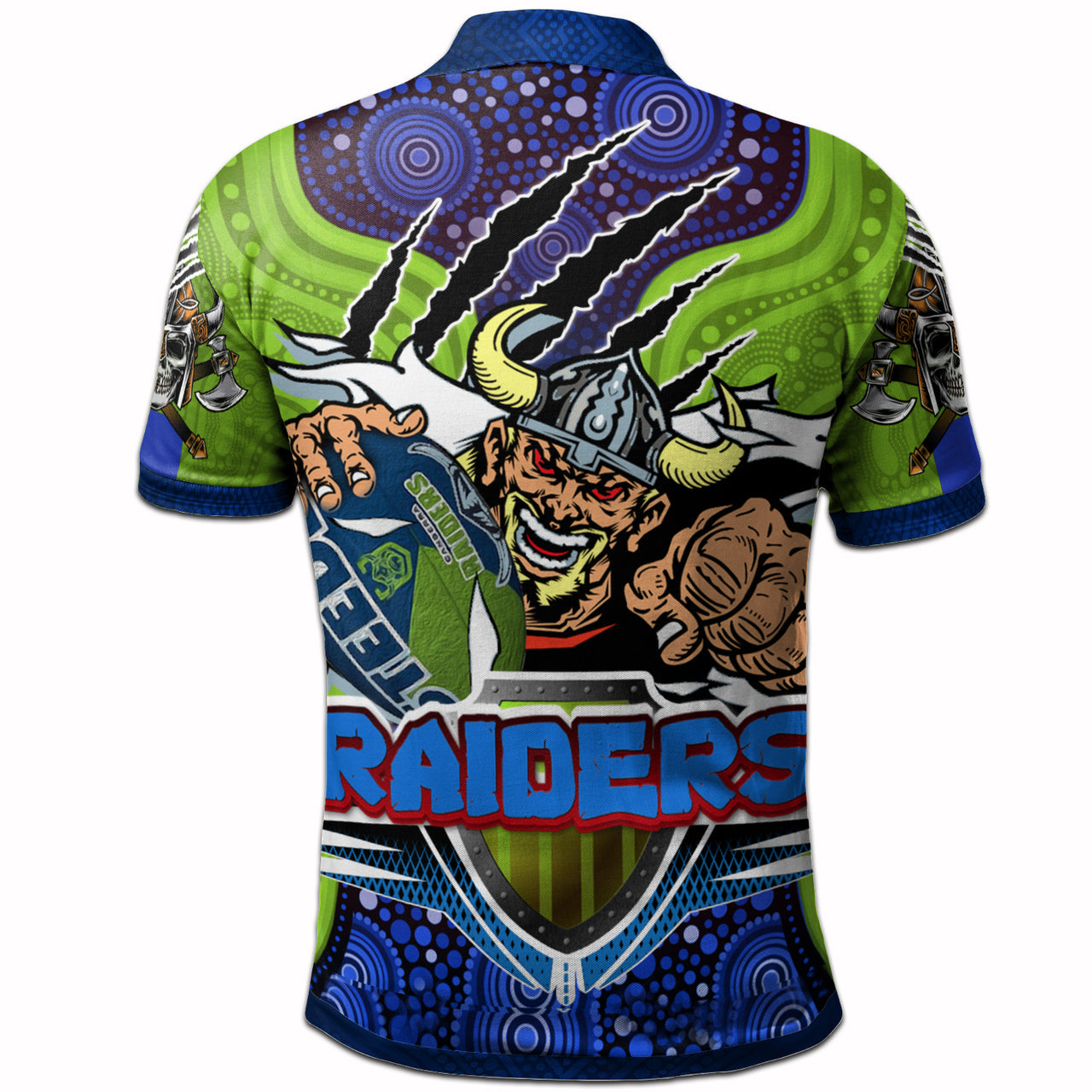 raiders-rugby-custom-aboriginal-polo-shirt-the-indigenous-vikings-power-scratch-style