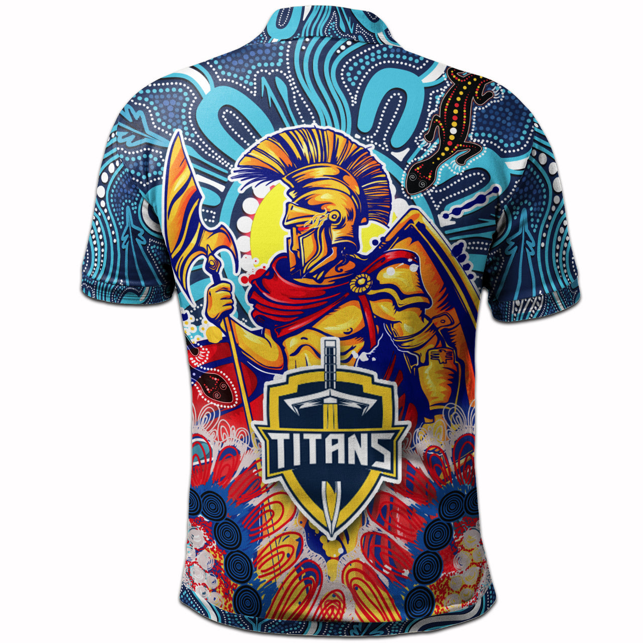 titans-aboriginal-custom-rugby-polo-shirt-the-indigenous-titans-warriors-with-aboriginal-lizard-and-sun