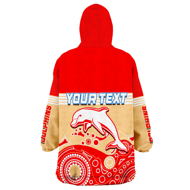 custom-personalised-dolphins-rugby-wearable-blanket-hoodie-aboriginal-simple