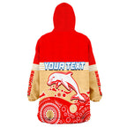 custom-personalised-dolphins-rugby-wearable-blanket-hoodie-aboriginal-simple