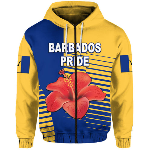 custom-personalised-barbados-cricket-pride-zip-up-and-pullover-hoodie-simple-style