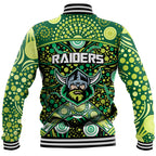raiders-rugby-baseball-jacket-boomerang-indigenous-dots