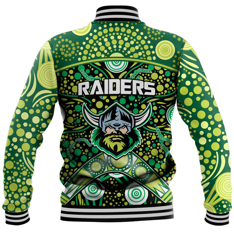 raiders-rugby-baseball-jacket-boomerang-indigenous-dots