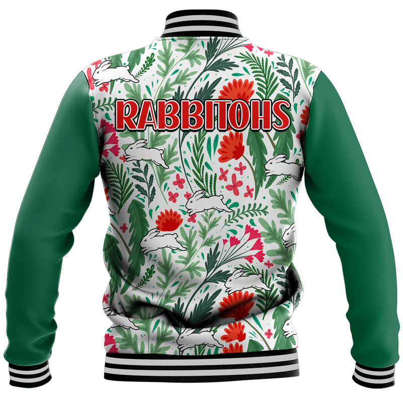 rabbitohs-poppy-flowers-field-baseball-jacket