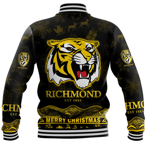 richmond-tigers-unique-winter-season-baseball-jacket-tigers-merry-christmas