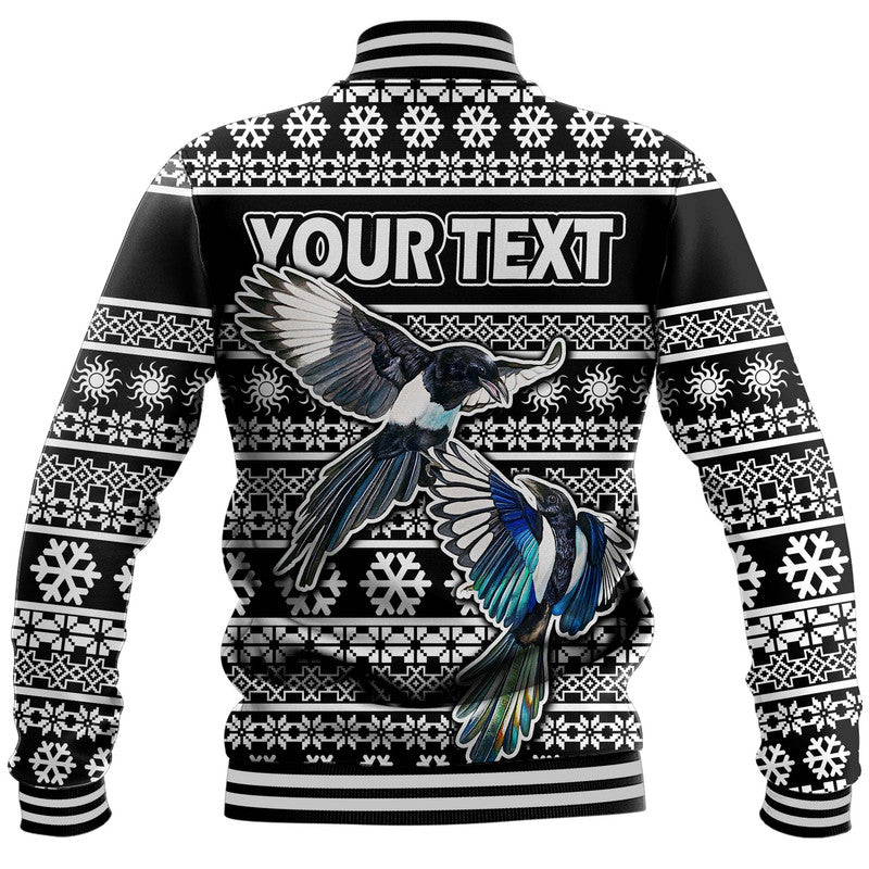custom-personalised-australian-magpies-christmas-vibe-with-aboriginal-dot-painting-style-baseball-jacket