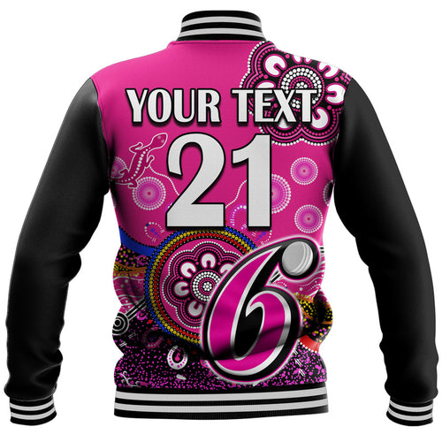 custom-personalised-sydney-sixers-baseball-jacket-cricket-indigenous-aboriginal-lizard-version