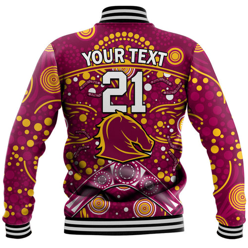 custom-personalised-broncos-rugby-baseball-jacket-boomerang-indigenous-dots