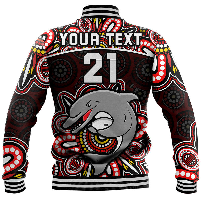 custom-personalised-dolphins-rugby-baseball-jacket-aboriginal-dot-painting
