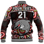 custom-personalised-dolphins-rugby-baseball-jacket-aboriginal-dot-painting