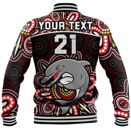 custom-personalised-dolphins-rugby-baseball-jacket-aboriginal-dot-painting