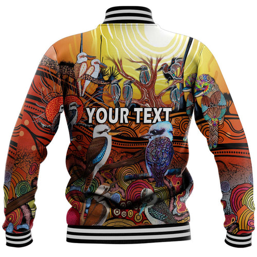 custom-personalised-australia-kookaburra-dreaming-aboriginal-arty-style-baseball-jacket