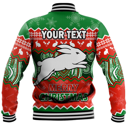 custom-personalised-south-sydney-rabbitohs-aboriginal-christmas-vibe-baseball-jacket