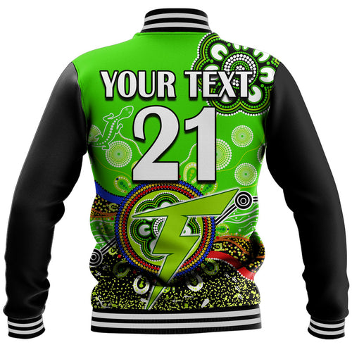 custom-personalised-sydney-thunder-baseball-jacket-cricket-indigenous-aboriginal-lizard-version