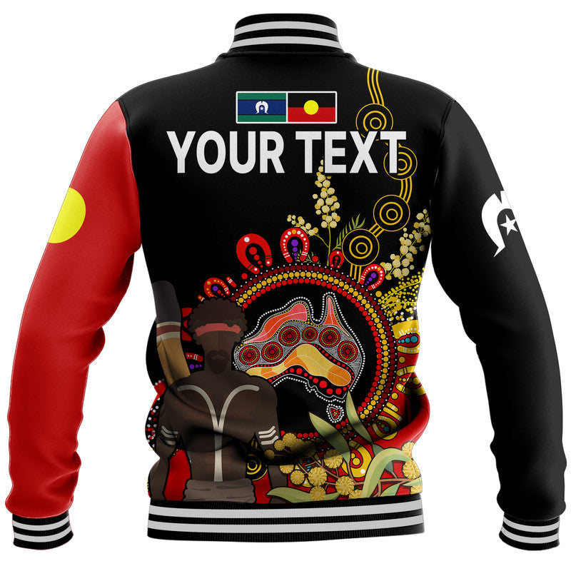 custom-personalised-naidoc-2023-indigenous-baseball-jacket-australia-map-with-golden-wattle