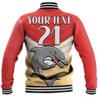 custom-text-and-number-redcliffe-dolphins-rugby-baseball-jacket-simple-style