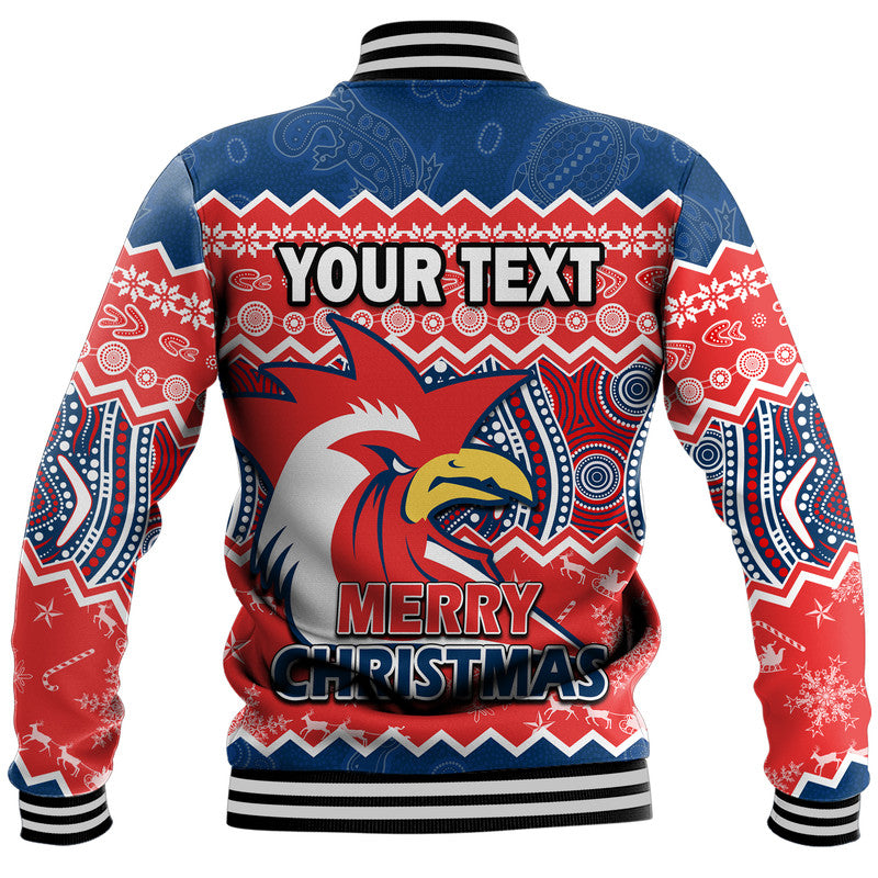 custom-personalised-sydney-aboriginal-roosters-christmas-vibe-baseball-jacket