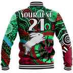 custom-personalised-rabbitohs-rugby-anzac-baseball-jacket-aboriginal-military-and-poppy-flowers
