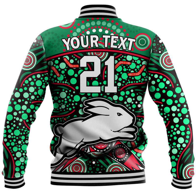 custom-personalised-south-sydney-indigenous-rabbitohs-dot-art-style-baseball-jacket