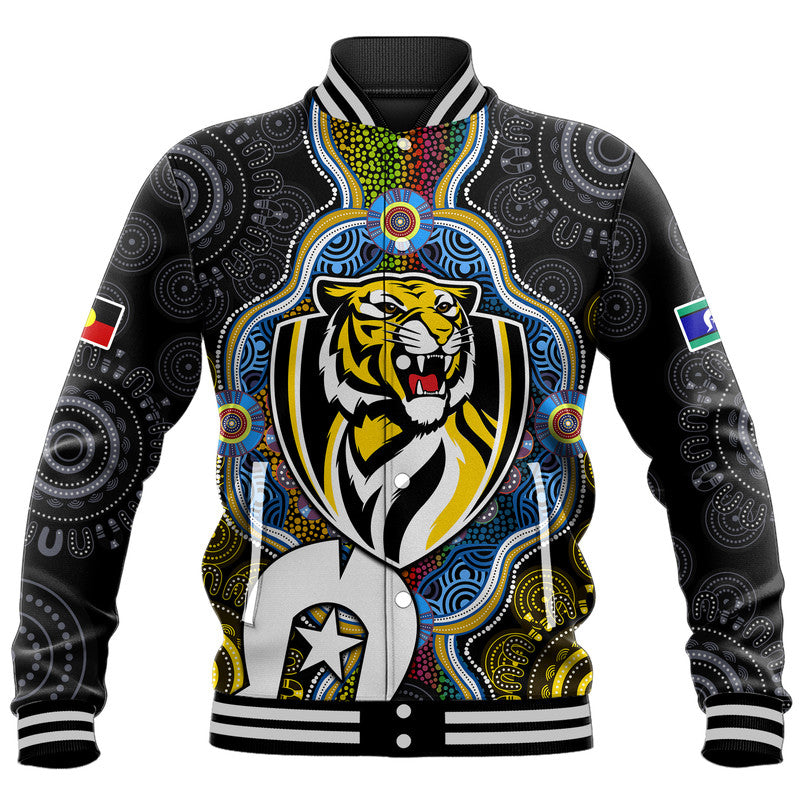 custom-personalised-richmond-tigers-football-naidoc-week-baseball-jacket-indigenous