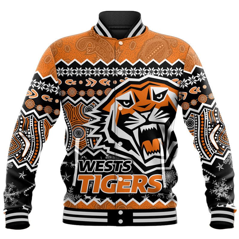 custom-personalised-wests-tigers-aboriginal-christmas-vibe-gold-version-baseball-jacket