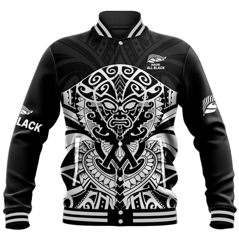 custom-text-and-number-aotearoa-silver-fern-rugby-sevens-baseball-jacket-maori-tribal-all-black