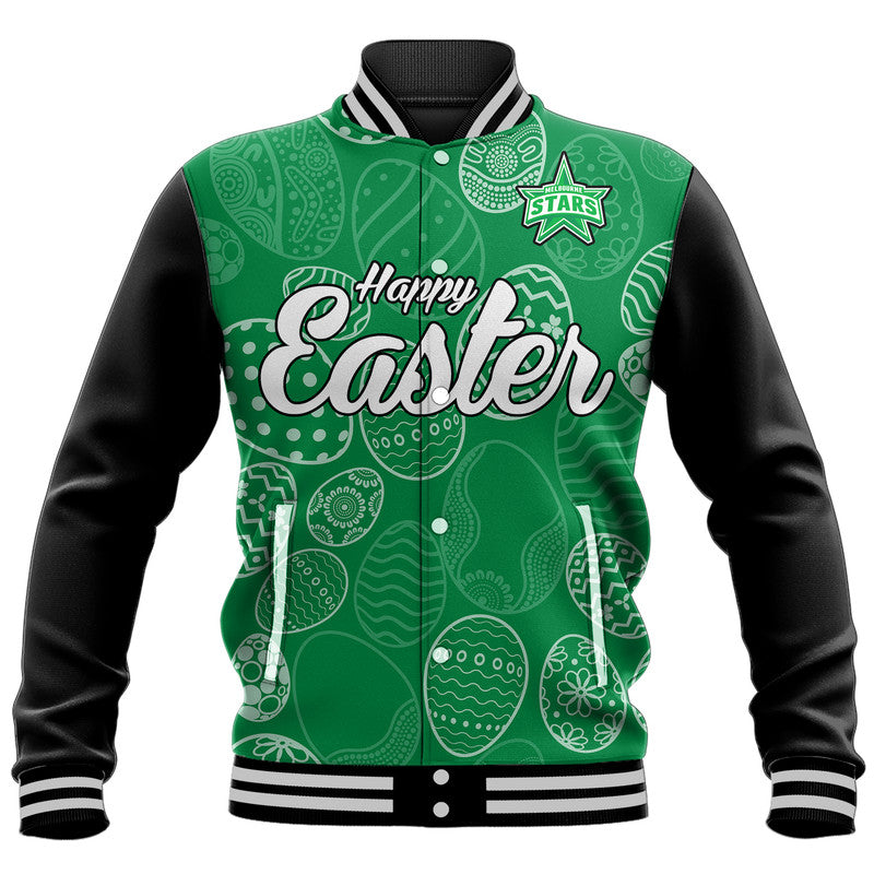 custom-personalised-melbourne-stars-cricket-happy-easter-day-baseball-jacket-simple-style