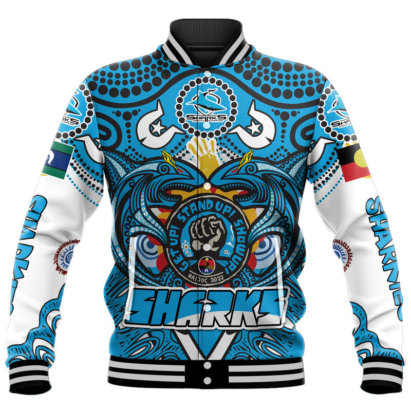 custom-personalised-cronulla-sutherland-sharks-aboriginal-naidoc-week-2022-baseball-jacket