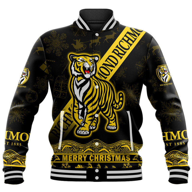 richmond-tigers-unique-winter-season-baseball-jacket-tigers-merry-christmas