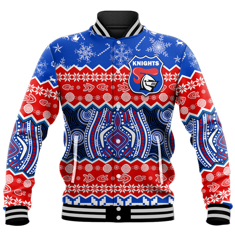 knights-aboriginal-rugby-novocastrians-christmas-vibe-baseball-jacket