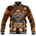 custom-personalised-wests-tigers-rugby-baseball-jacket-boomerang-indigenous-dots
