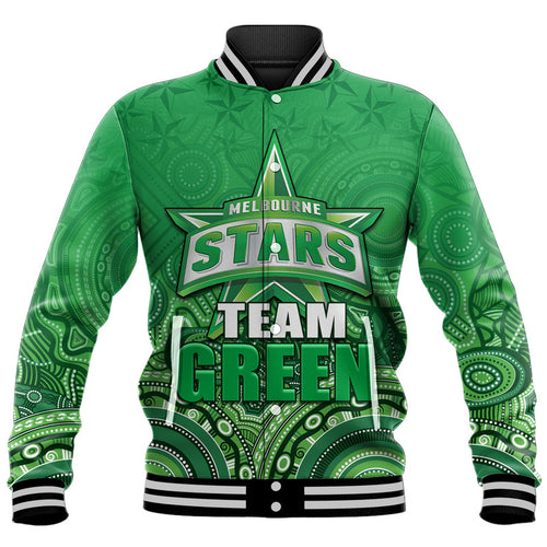 custom-personalised-melbourne-team-green-indigenous-aboriginal-stars-arts-baseball-jacket