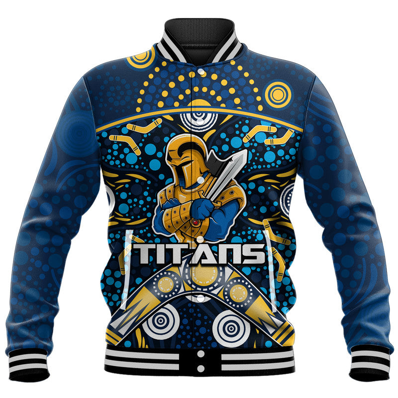 custom-personalised-titans-rugby-baseball-jacket-boomerang-indigenous-dots