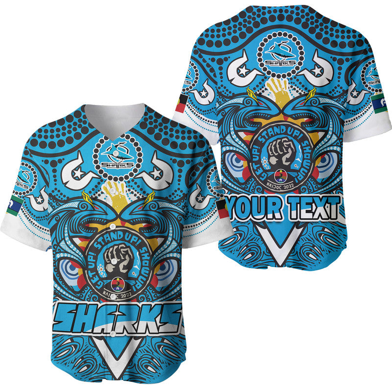 custom-personalised-cronulla-sutherland-sharks-aboriginal-naidoc-week-2022-baseball-jersey