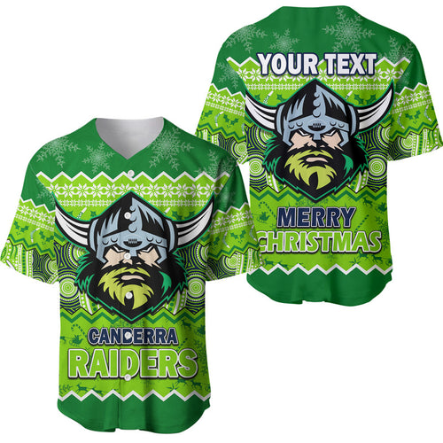 custom-personalised-canberra-the-green-machine-raiders-aboriginal-christmas-vibe-baseball-jersey