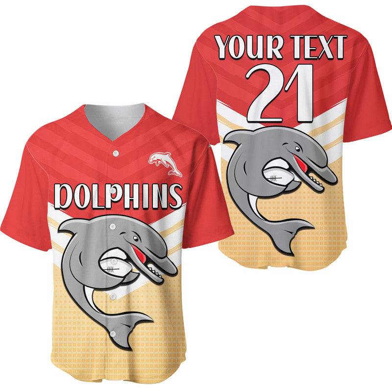 custom-text-and-number-redcliffe-dolphins-rugby-baseball-jersey-simple-style