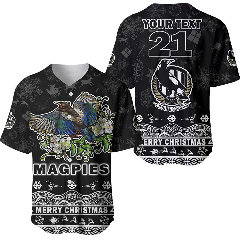 custom-personalised-and-number-collingwood-pies-unique-winter-season-baseball-jersey-magpies-merry-christmas