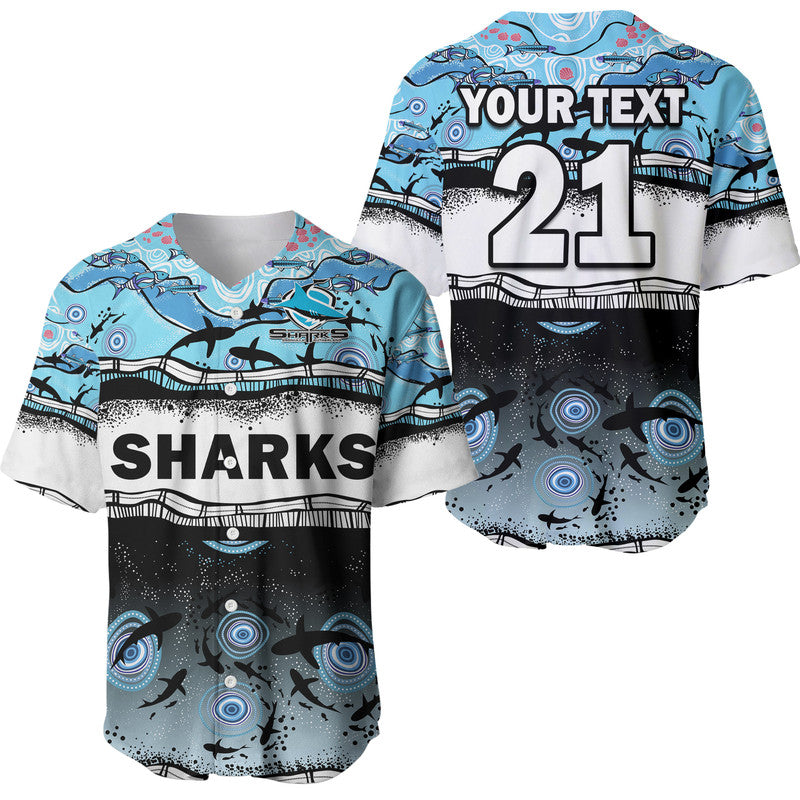 custom-text-and-number-sharkies-aboriginal-baseball-jersey