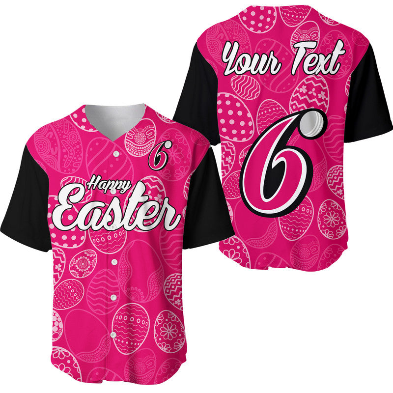 custom-personalised-sydney-sixers-cricket-happy-easter-day-baseball-jersey-simple-style