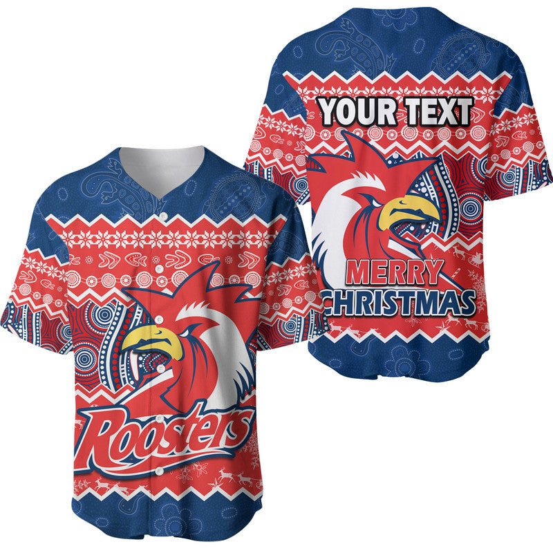 custom-personalised-sydney-aboriginal-roosters-christmas-vibe-baseball-jersey