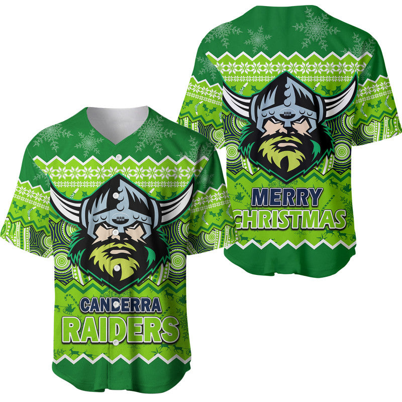 canberra-the-green-machine-raiders-aboriginal-christmas-vibe-baseball-jersey